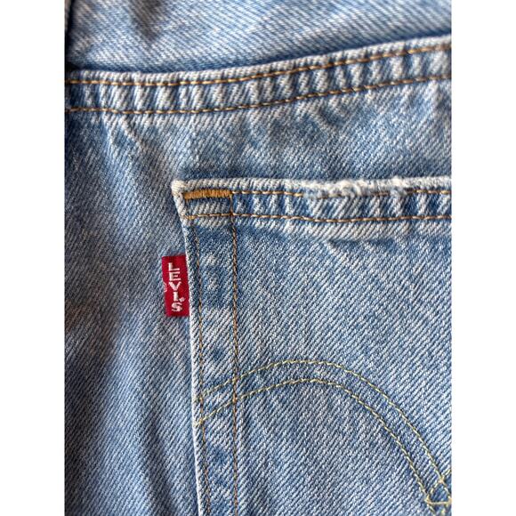 Levi's 501 Premium Straight Leg Jeans High Waisted No Stretch Womens Size 27x32 - Picture 7 of 10